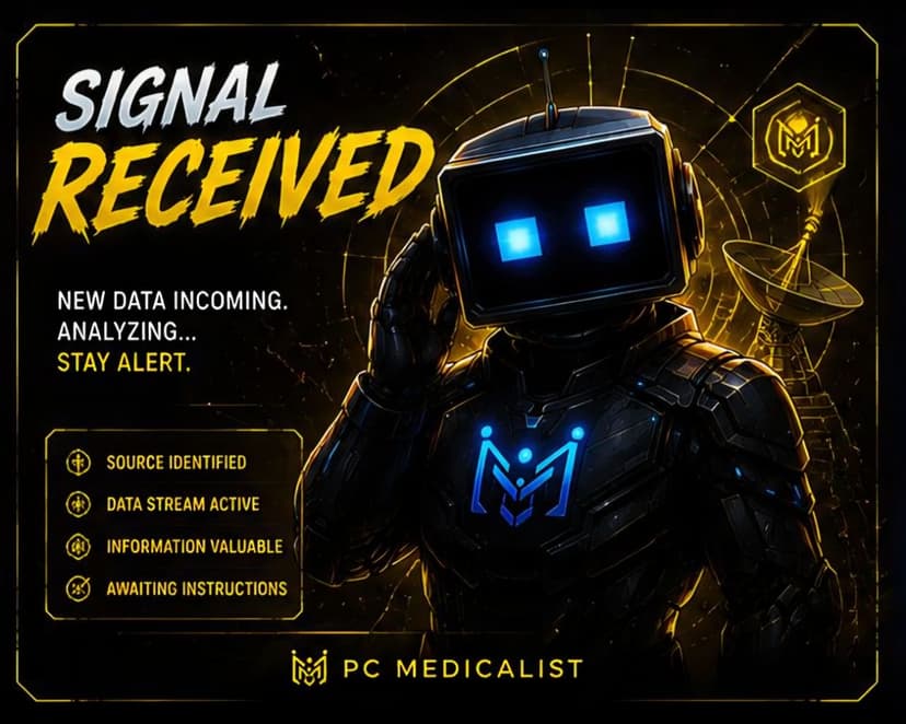 PC Medicalist signal received - system ready