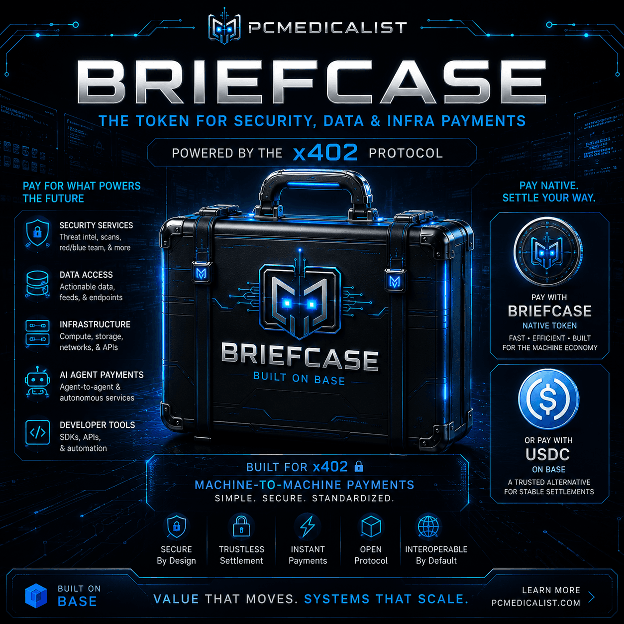 Briefcase — fund security services, scans, and intel